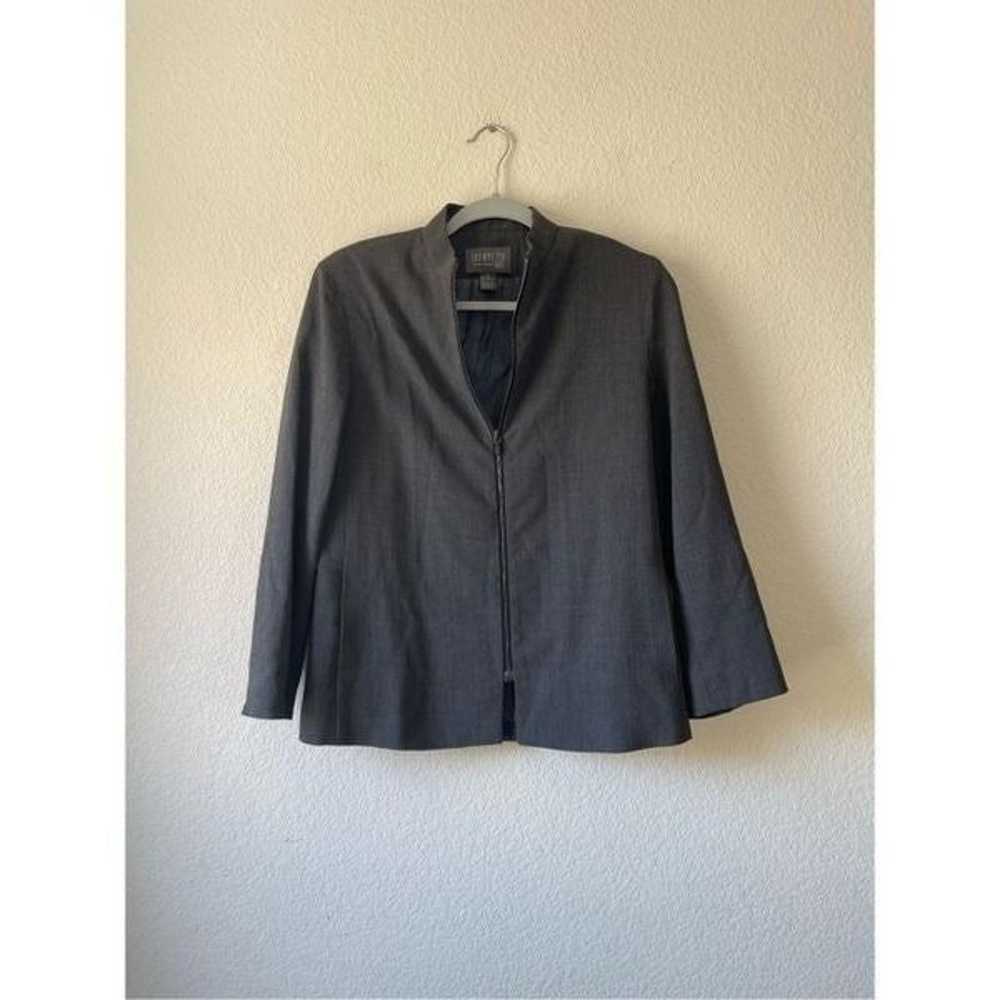 Lafayette 148 wool front zip jacket size 4 - image 1