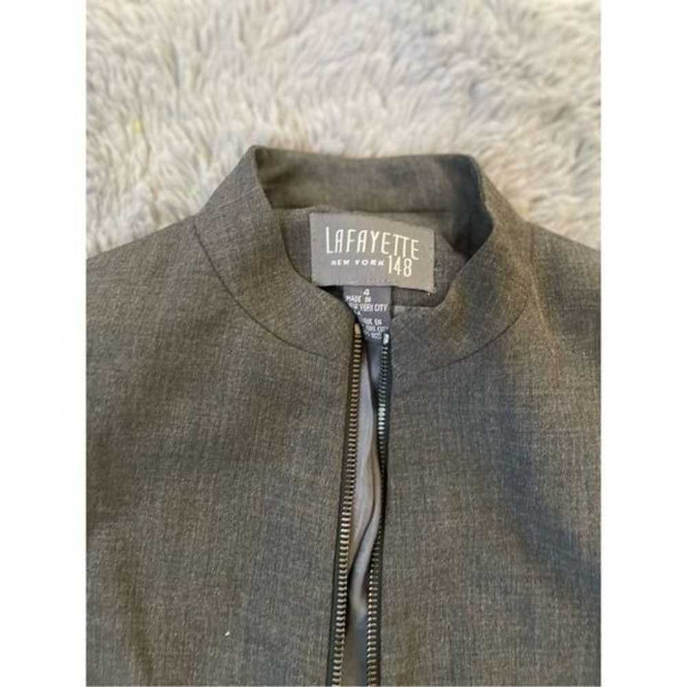 Lafayette 148 wool front zip jacket size 4 - image 5