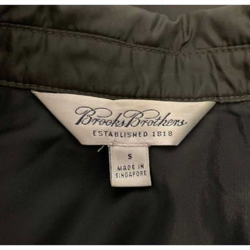 Brooks Brother Olive Green Nylon Zip Jacket Sz S - image 3