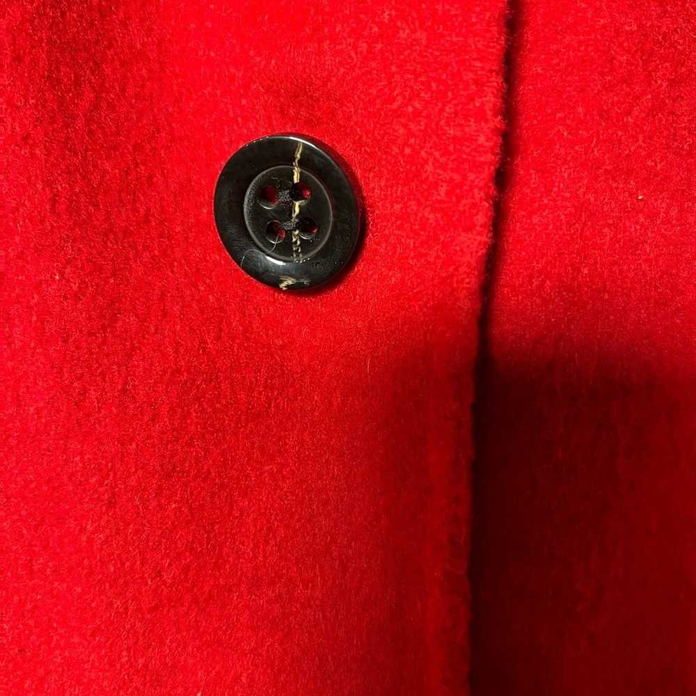 Anthropologie Elevenses Wool Blend Red Coat- Small - image 3