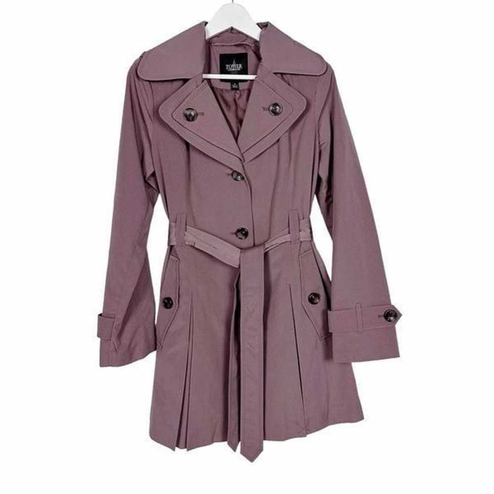 Tower by London Fog Hooded Trench Coat size Small - image 5