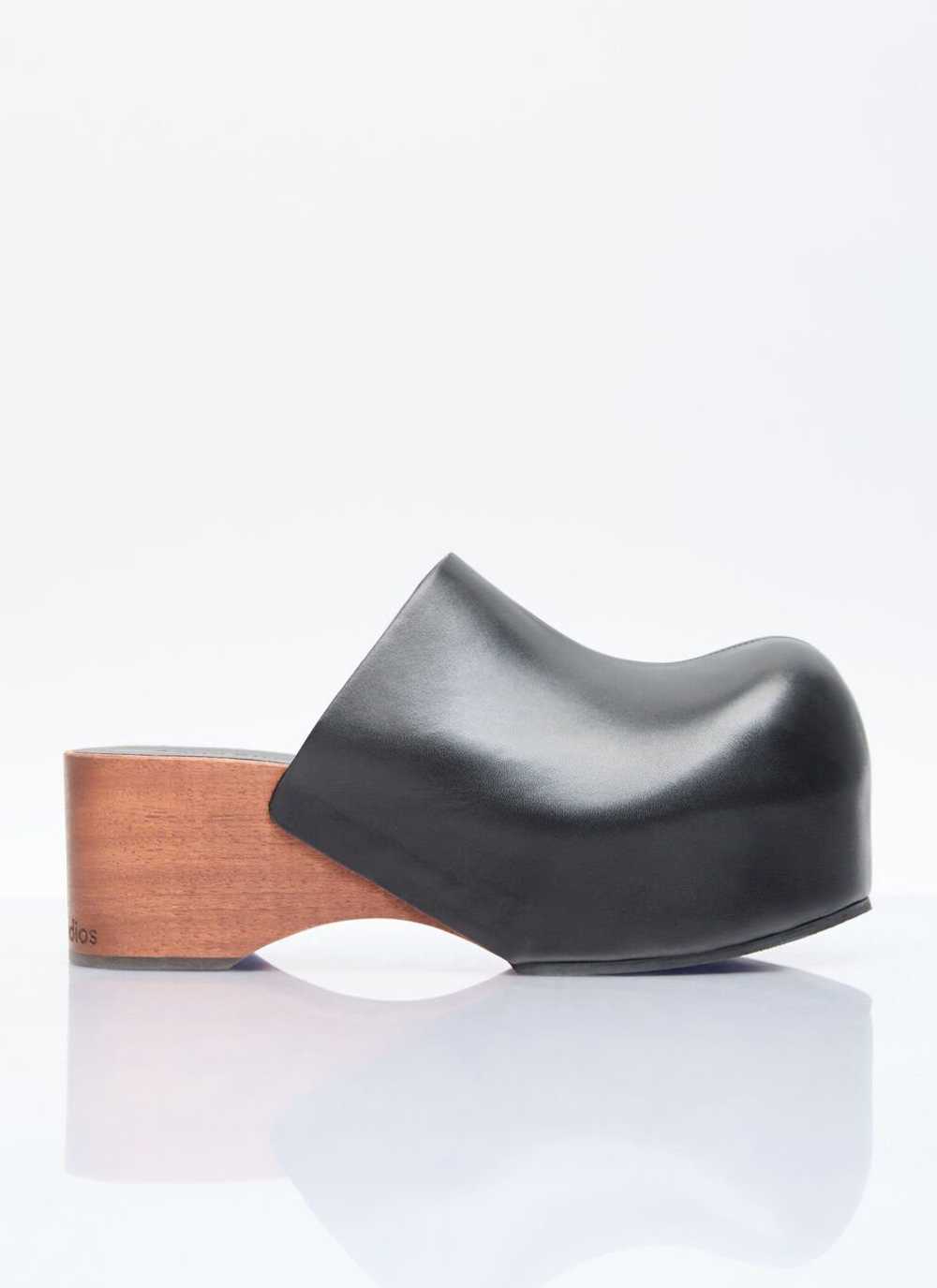 Acne Studios Leather Wood Clogs - image 1