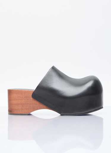 Acne Studios Leather Wood Clogs