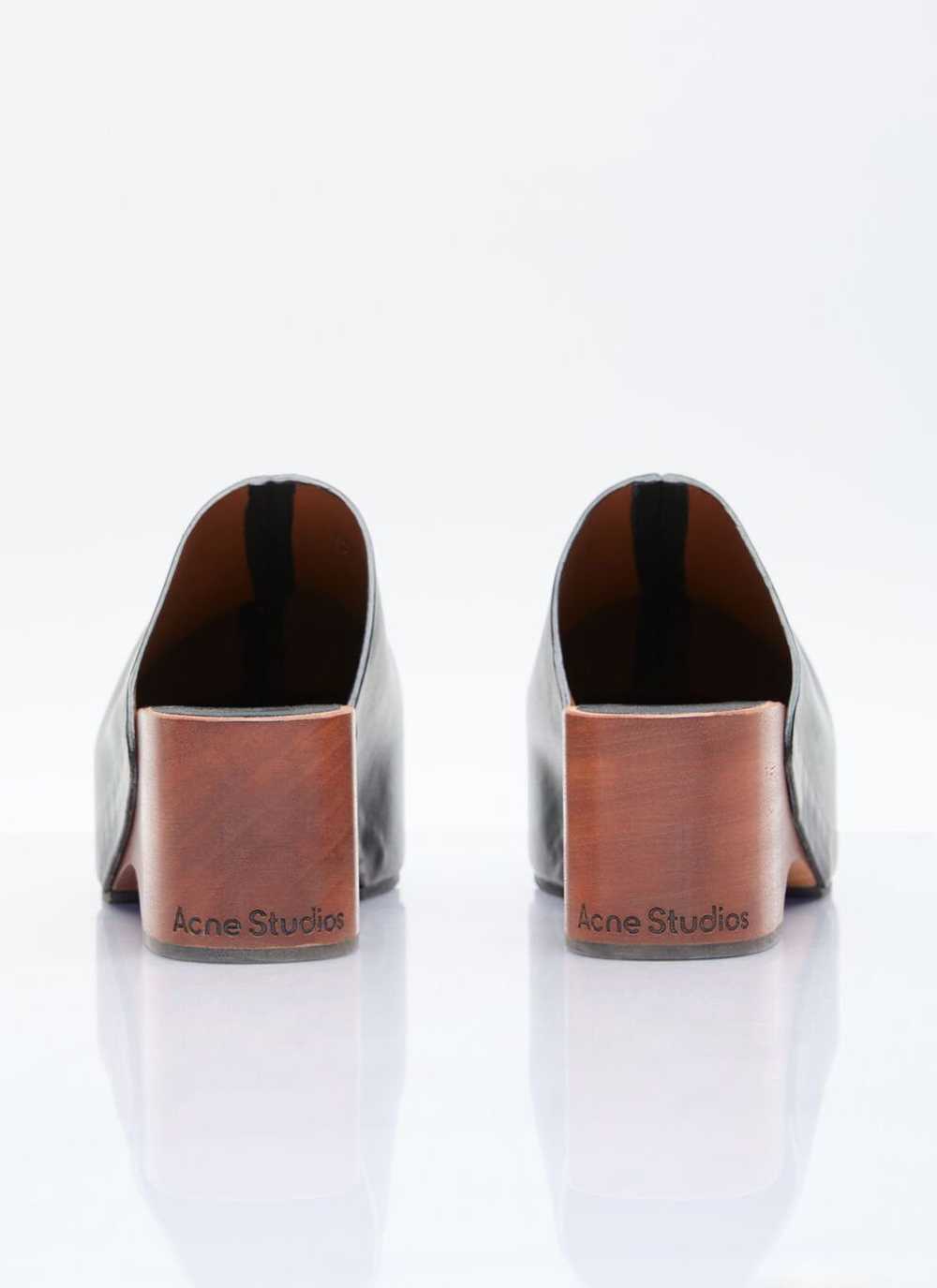 Acne Studios Leather Wood Clogs - image 6