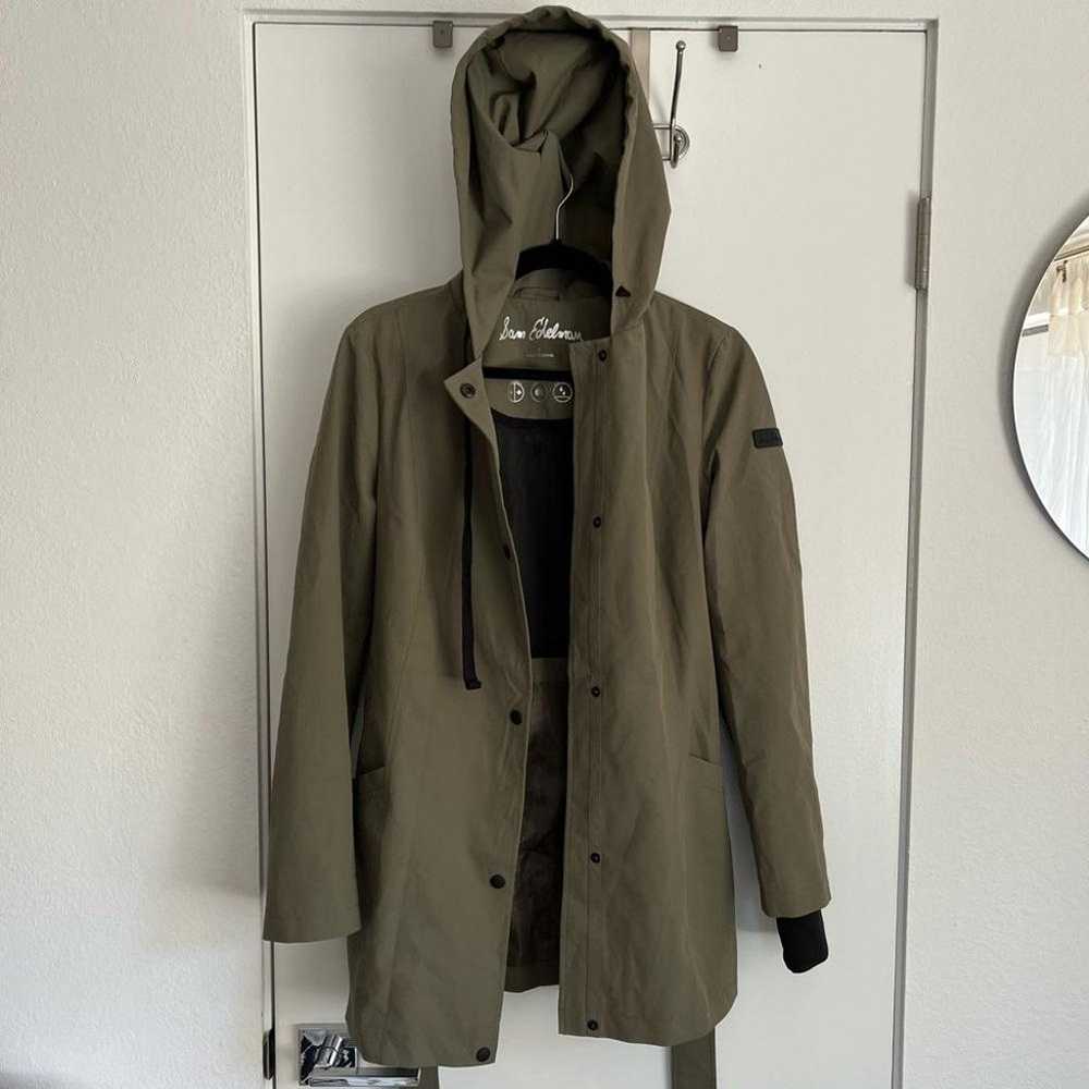 NWOT Sam Edelman Olive Green Trench Rain Coat Siz… - image 1