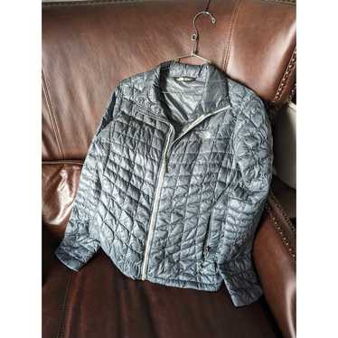 Silver North Face Winter Jacket