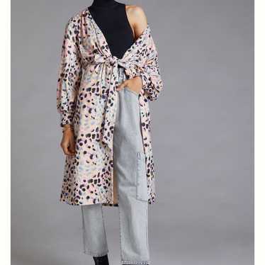 Hutch Anthropologie Spotted Duster Jacket Tie Fro… - image 1