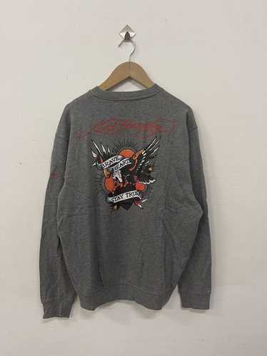 Ed Hardy × Streetwear Ed hardy grey crewneck pullo