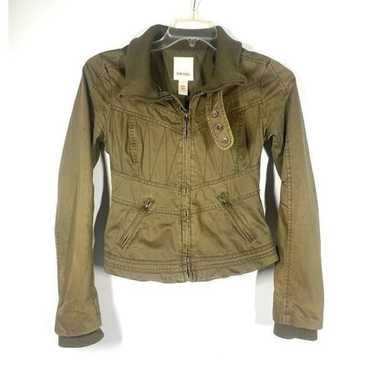 DIESEL Olive Green Cotton Utility Military Jacket… - image 1