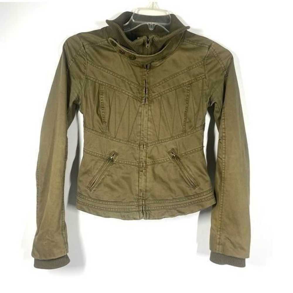 DIESEL Olive Green Cotton Utility Military Jacket… - image 2