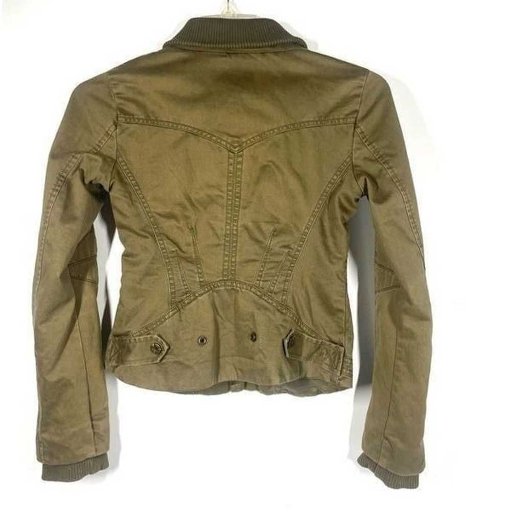 DIESEL Olive Green Cotton Utility Military Jacket… - image 3