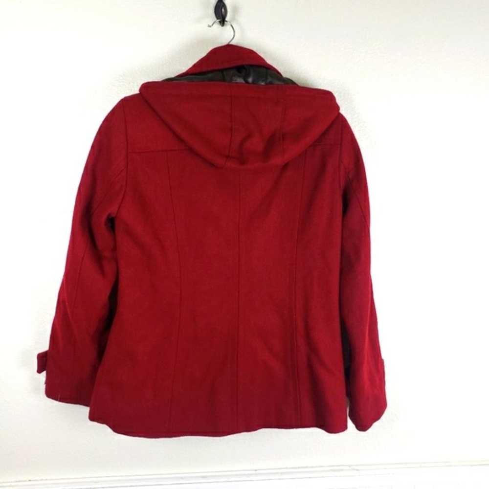 Women's Calvin Klein Cranberry Red Wool Blend Dou… - image 2