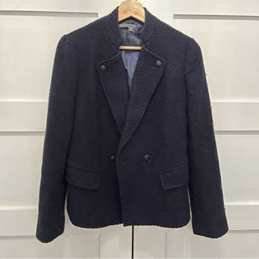Vince tweed woven blazer coat navy blue Sz. 4