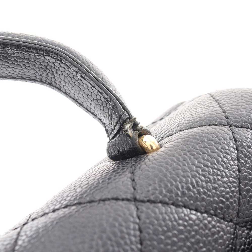 Chanel Matelasse Coco Mark Handbag Caviar Skin Bl… - image 5
