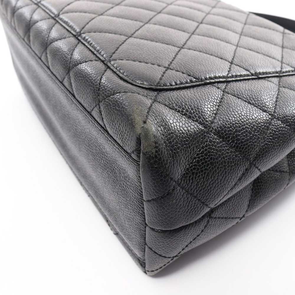 Chanel Matelasse Coco Mark Handbag Caviar Skin Bl… - image 6