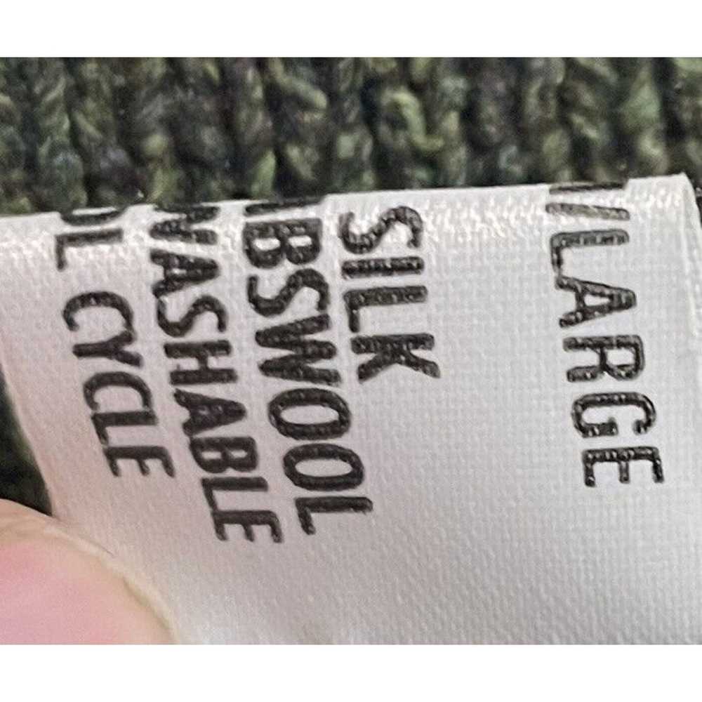 Deirdre Minogue Knitwear Green Silk & Wool Cardig… - image 10