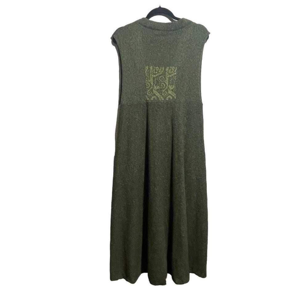 Deirdre Minogue Knitwear Green Silk & Wool Cardig… - image 2