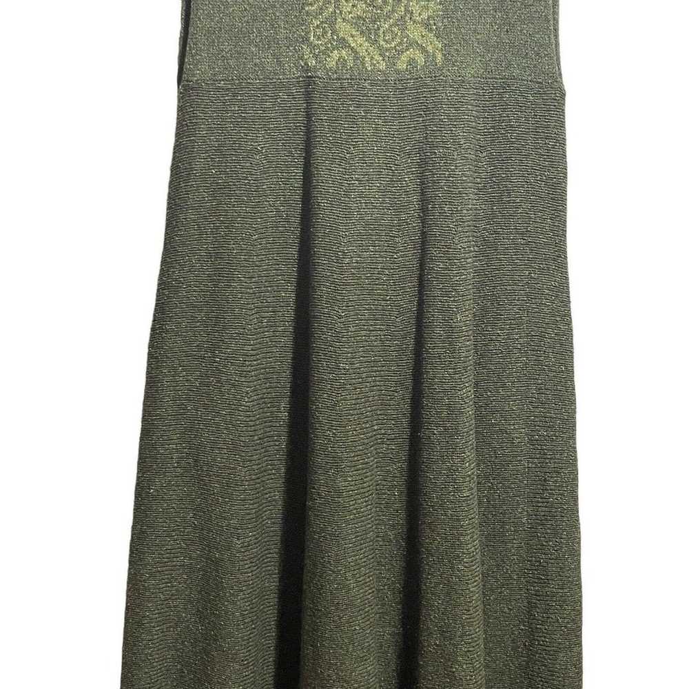 Deirdre Minogue Knitwear Green Silk & Wool Cardig… - image 4