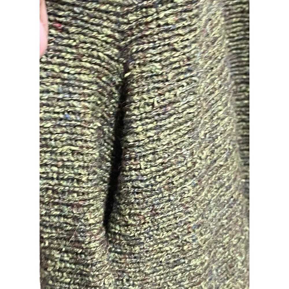 Deirdre Minogue Knitwear Green Silk & Wool Cardig… - image 6