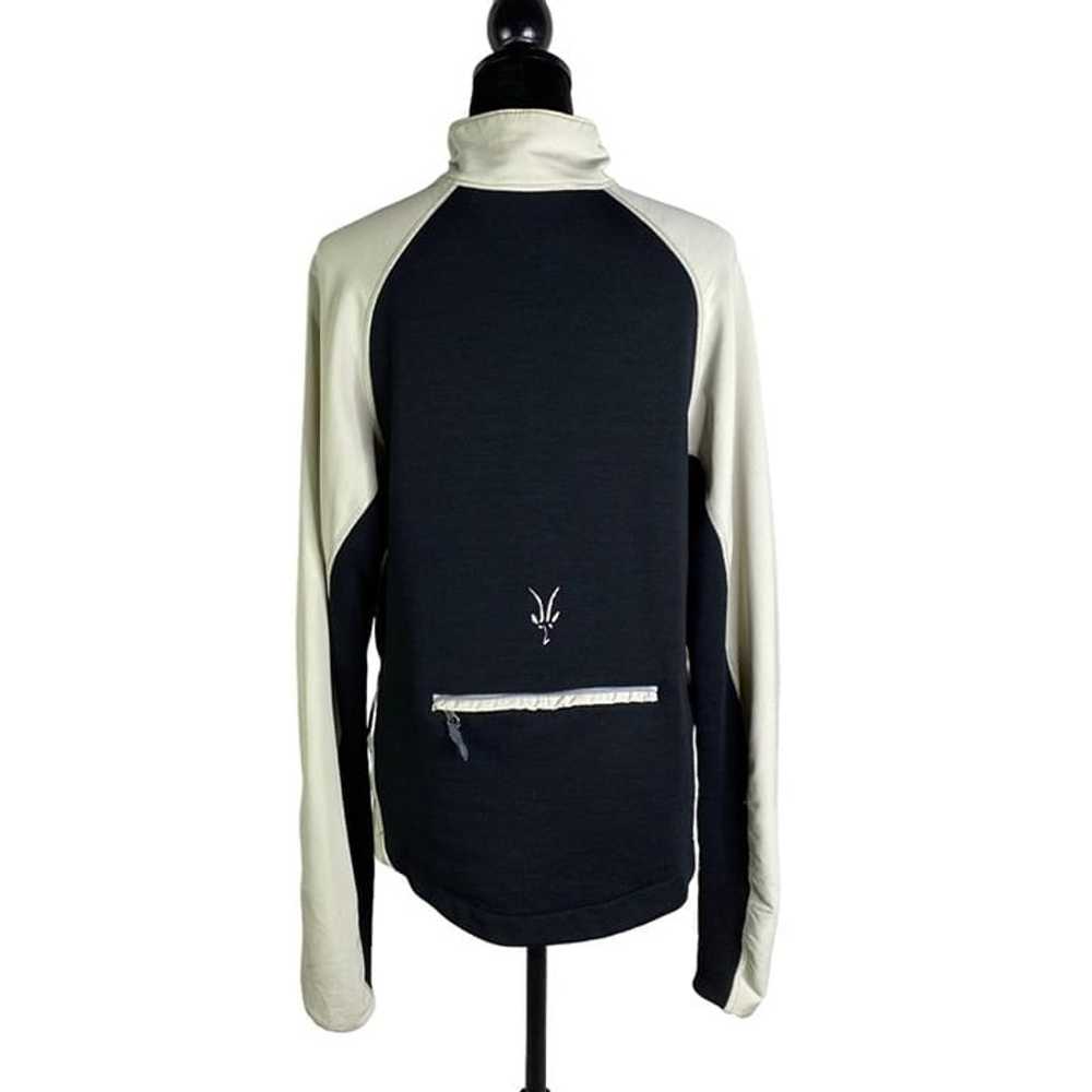 IBEX women’s full zip beige black jacket pockets … - image 3