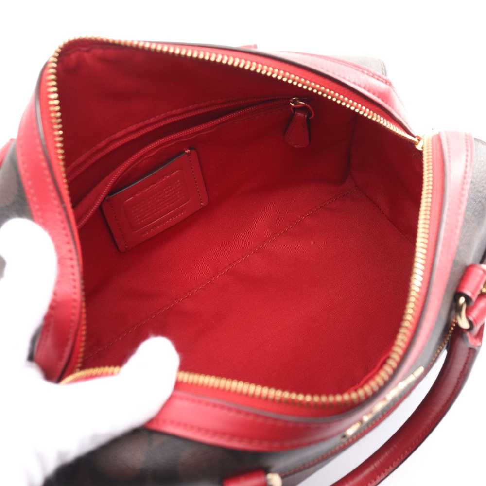 Coach Signature Rowan Satchel Handbag Mini Boston… - image 3