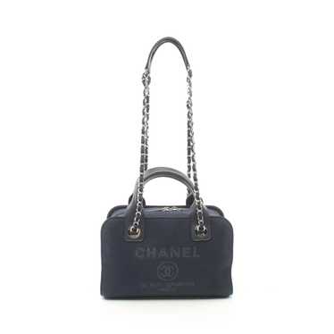 Chanel Deauville Bowling Bag Chain Shoulder Bag C… - image 1