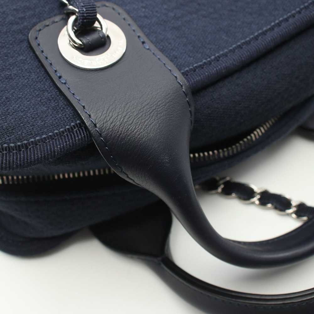 Chanel Deauville Bowling Bag Chain Shoulder Bag C… - image 7