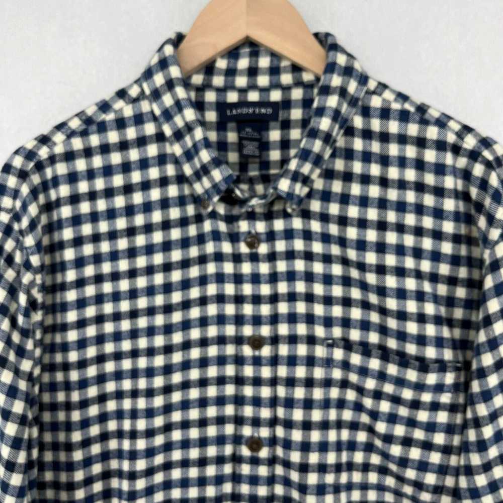 Vintage LANDS' END Shirt Mens XL 17-17.5 Cotton F… - image 3