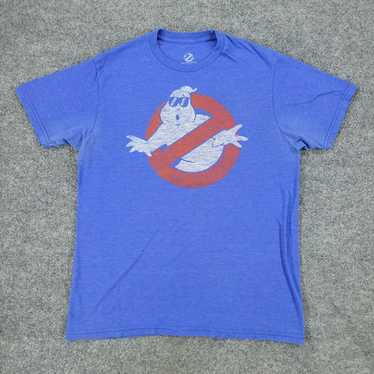 Vintage Ghostbusters Shirt Men's Large Blue Class… - image 1