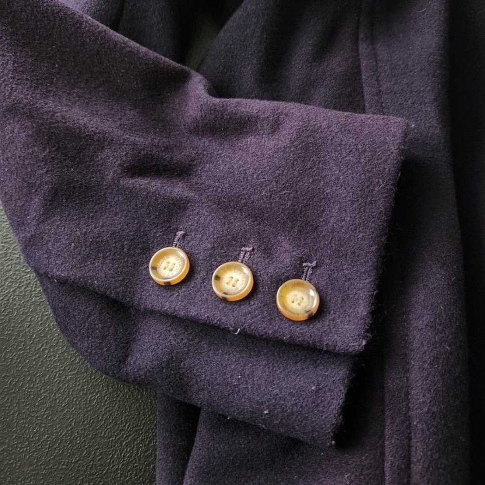 Michael Kors Cashmere Purple Wool Coat Tortoise S… - image 5