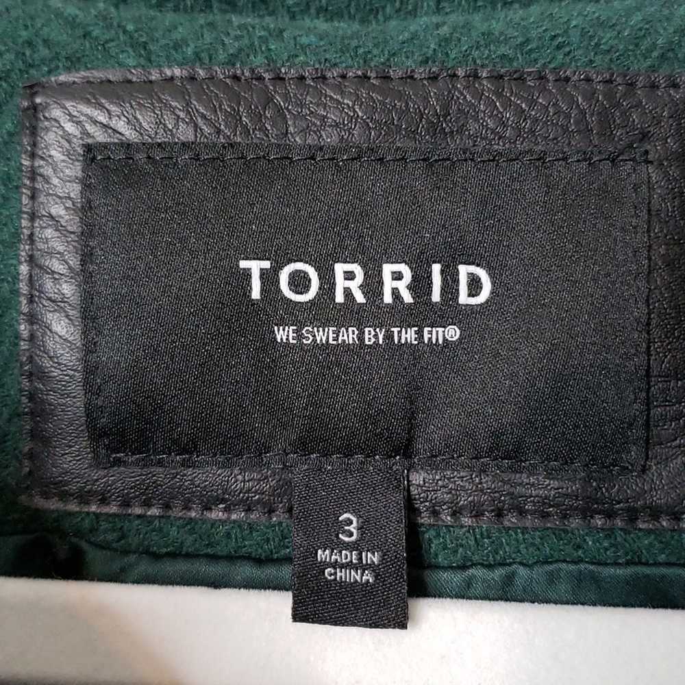 Torrid 3 Wool Herringbone Fit & Flare Full Zip Co… - image 6