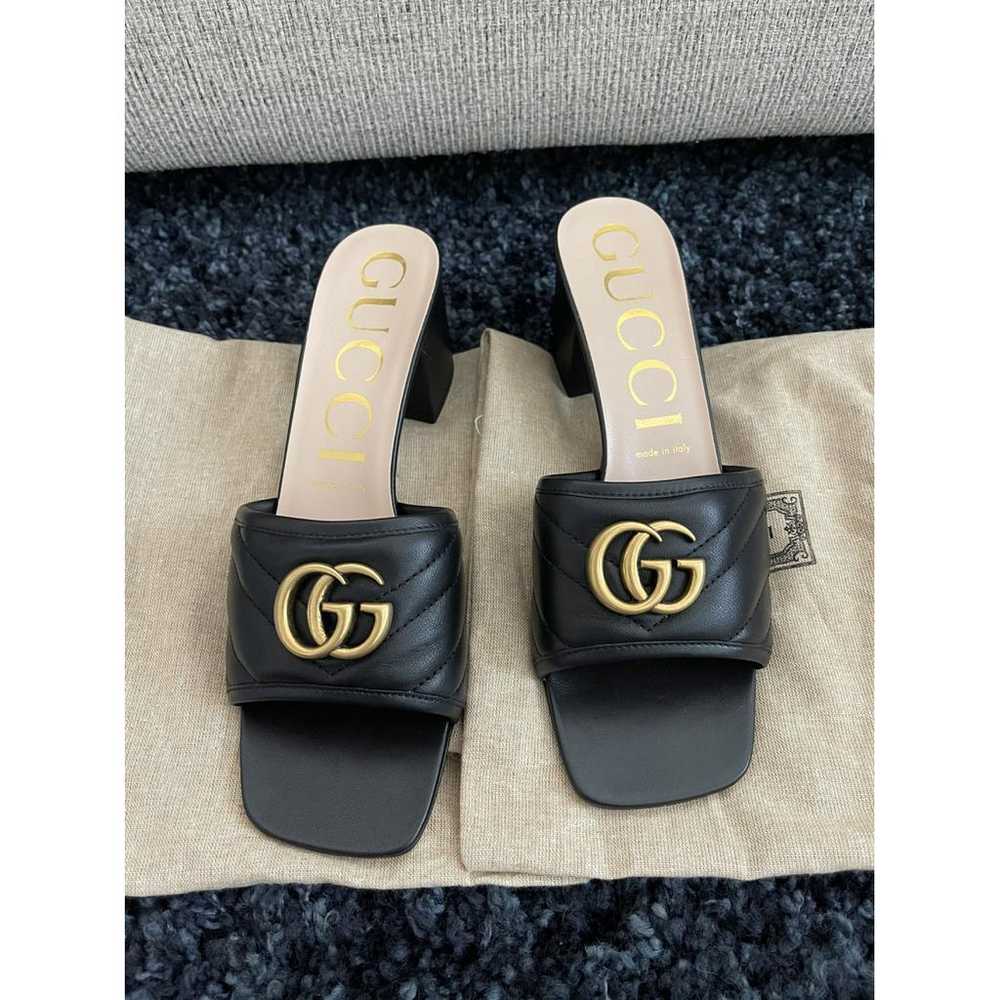 Gucci Marmont leather sandal - image 3