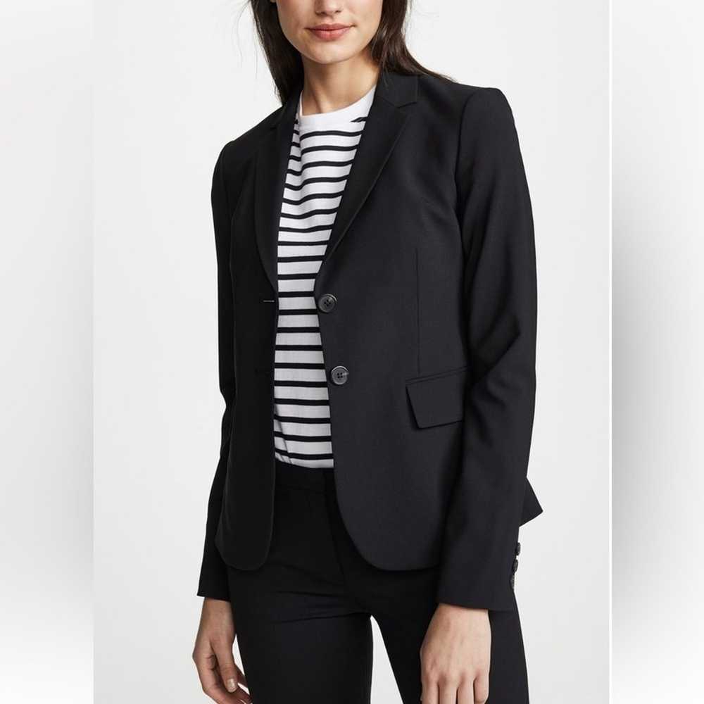 Theory Black Wool Double Button Blazer Business C… - image 1