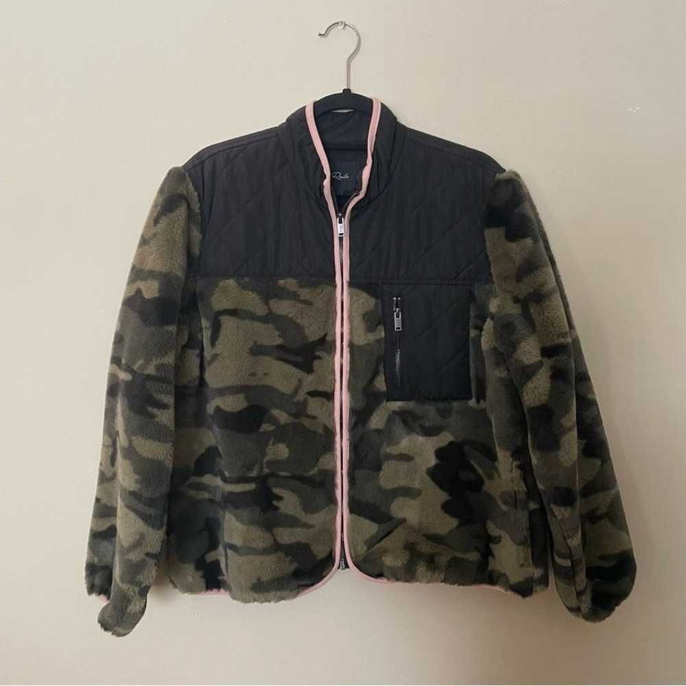 Rails Wesley Green Camo Black and Pink Zip Up Jac… - image 4