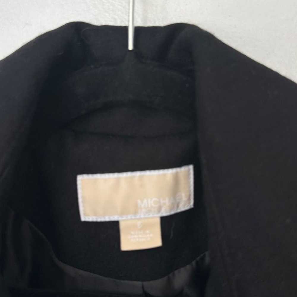 Michael Kors Wool Black Black Double Breasted Coat - image 3