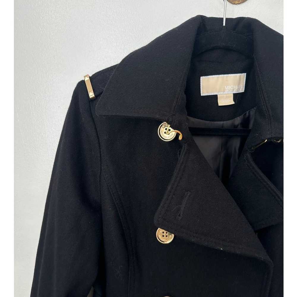 Michael Kors Wool Black Black Double Breasted Coat - image 4