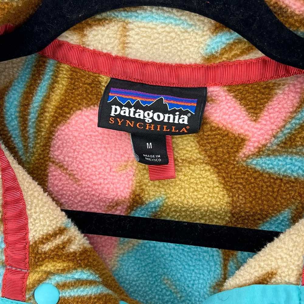 Patagonia Synchilla leaf Pullover Fleece Jacket S… - image 3