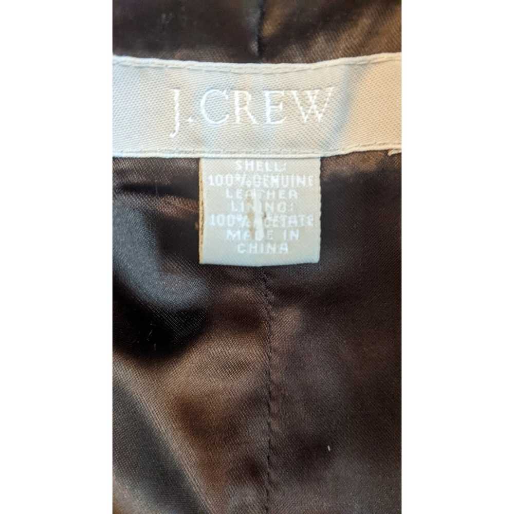 J Crew Leather Suede Dark Brown Double Breasted W… - image 12