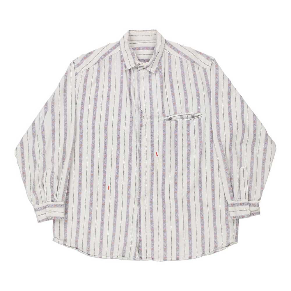 Unbranded Patterned Shirt - XL White Cotton - image 3