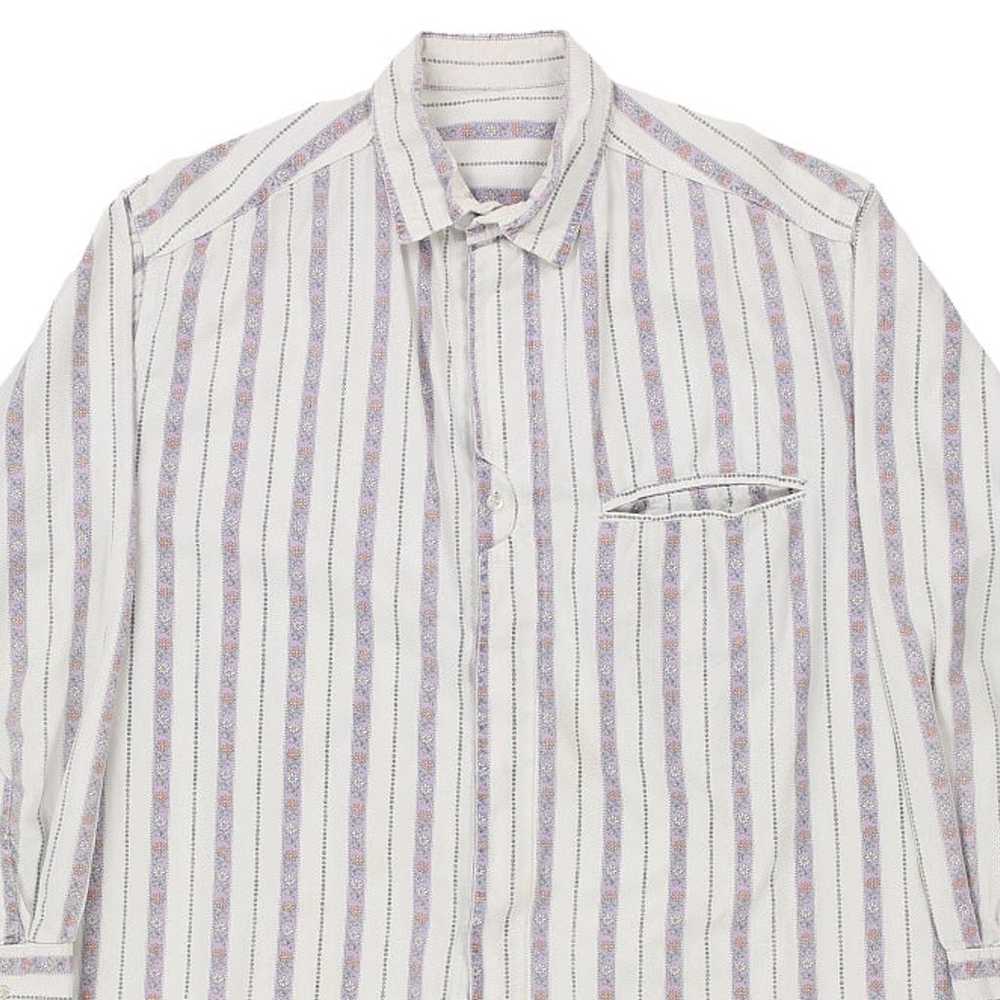 Unbranded Patterned Shirt - XL White Cotton - image 5