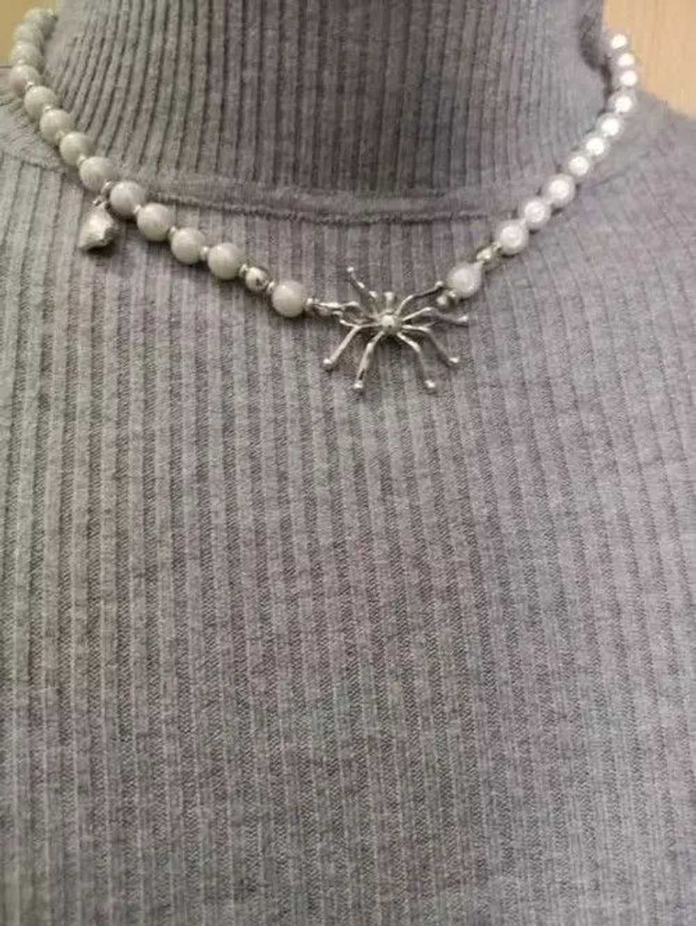 Chain × Jewelry × Vintage Spider Punk Necklace Ch… - image 1
