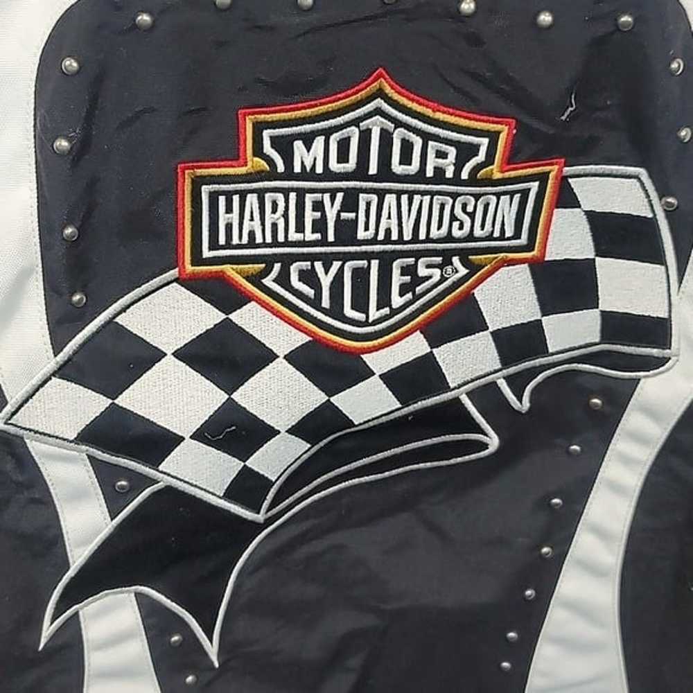 Harley davidson riding gear jacket vintage women'… - image 3