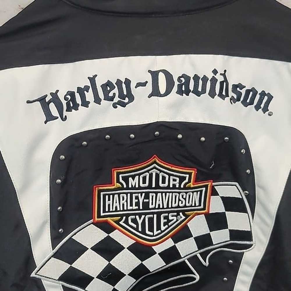 Harley davidson riding gear jacket vintage women'… - image 4