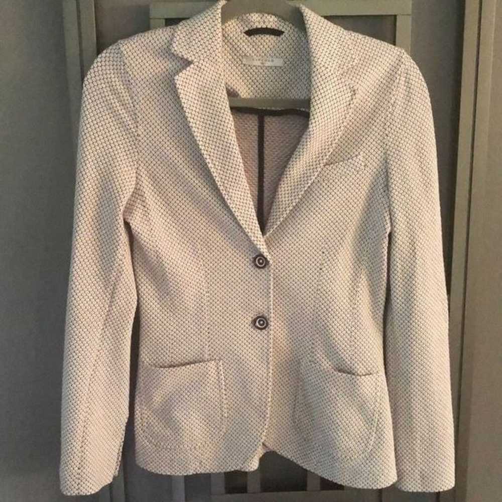 Circolo 1901 blazer jacket print navy white 2 - image 1