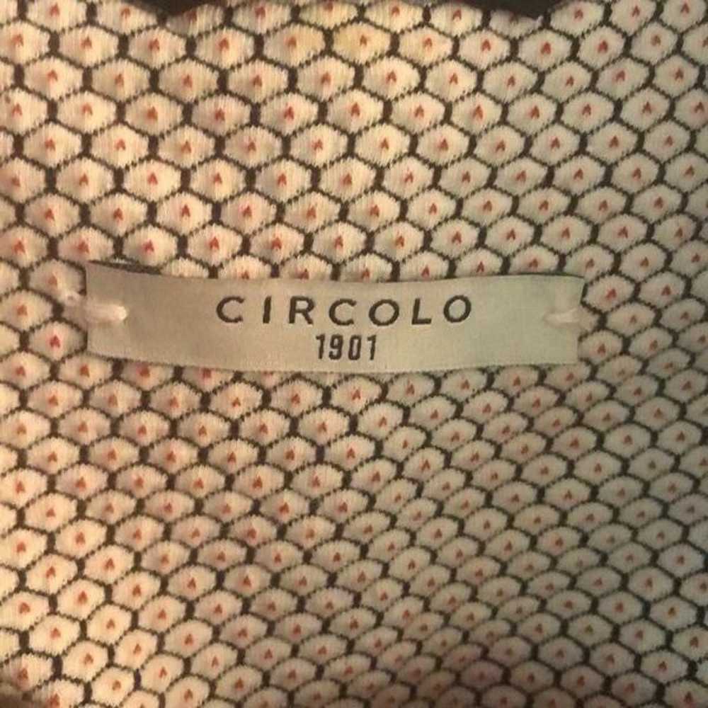 Circolo 1901 blazer jacket print navy white 2 - image 2