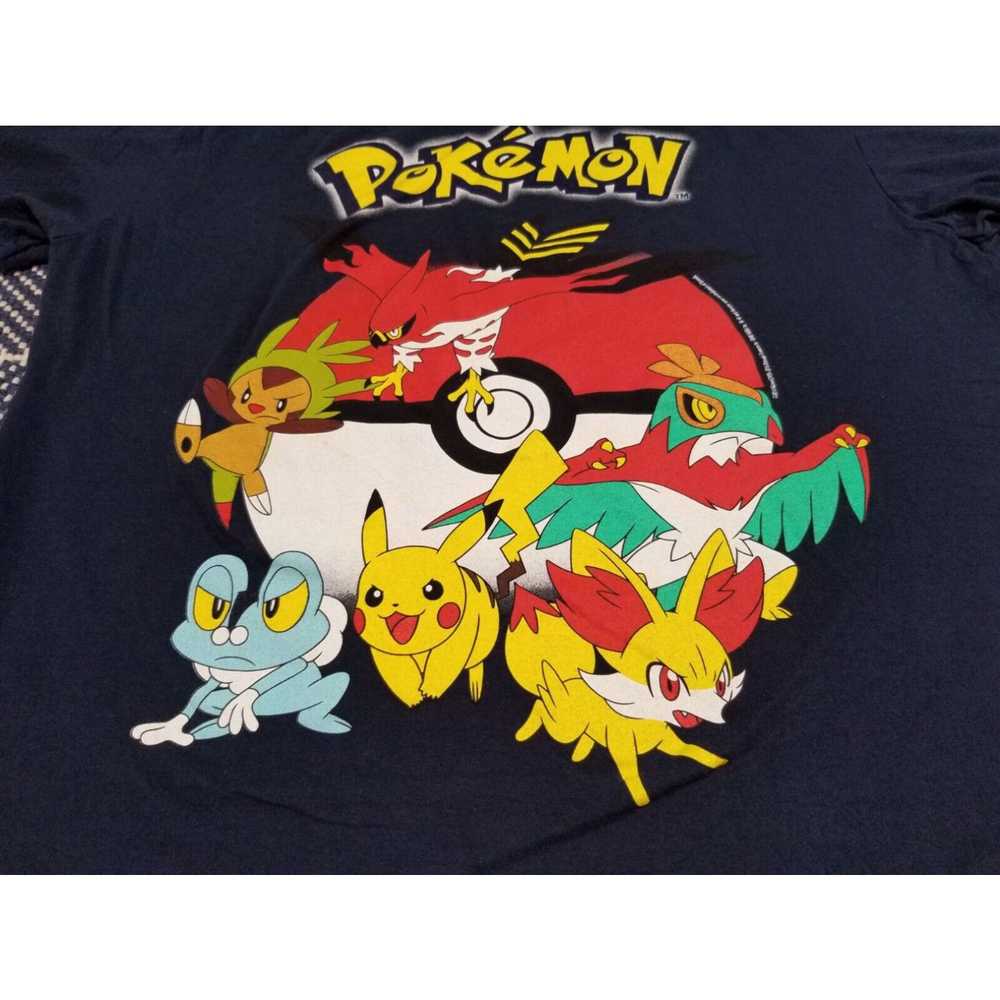 Nintendo Pokemon T-Shirt Mens Large Blue Short Sl… - image 2