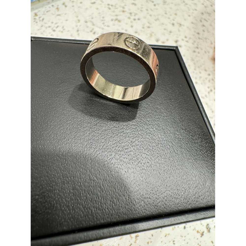 Cartier Love white gold ring - image 8