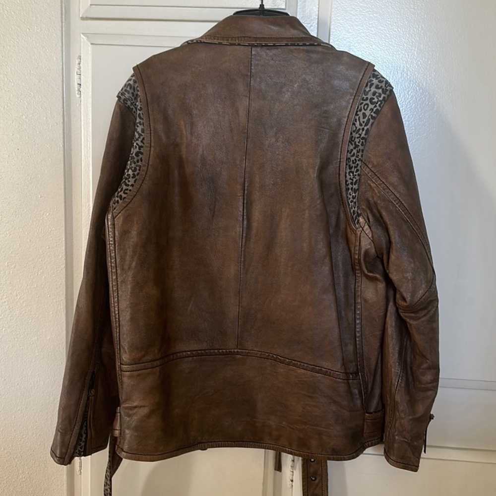 Free People Over You Leather Moto Jacket - image 11