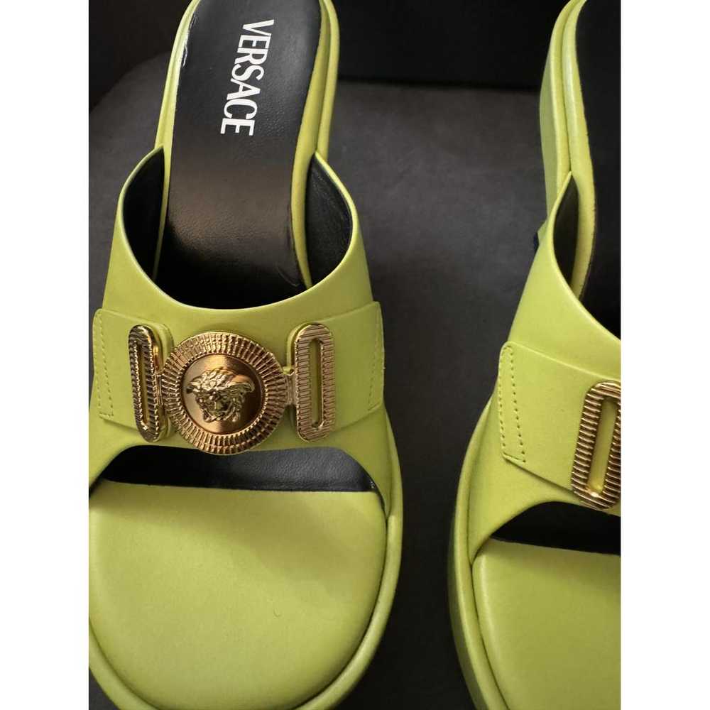Versace Leather mules - image 3