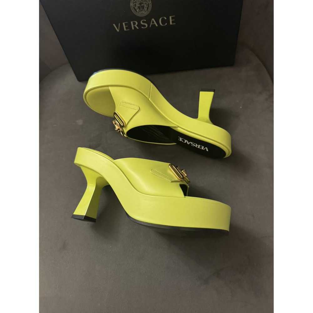 Versace Leather mules - image 5